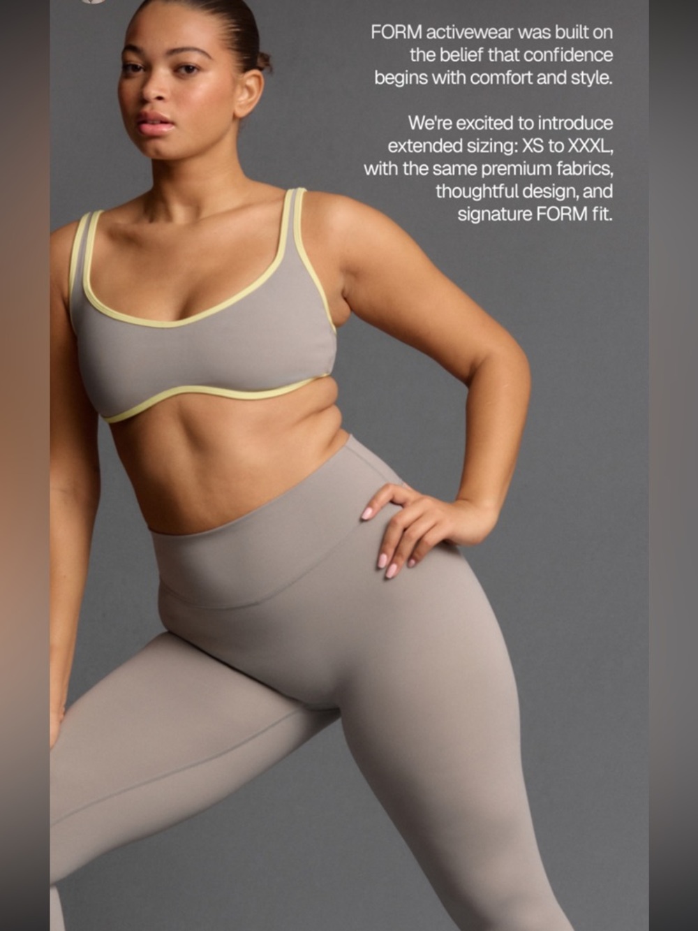 NWOT size small FORM Slate set